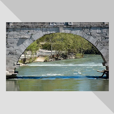 Franco Castelli | Il Tevere a Ponte Fabricio